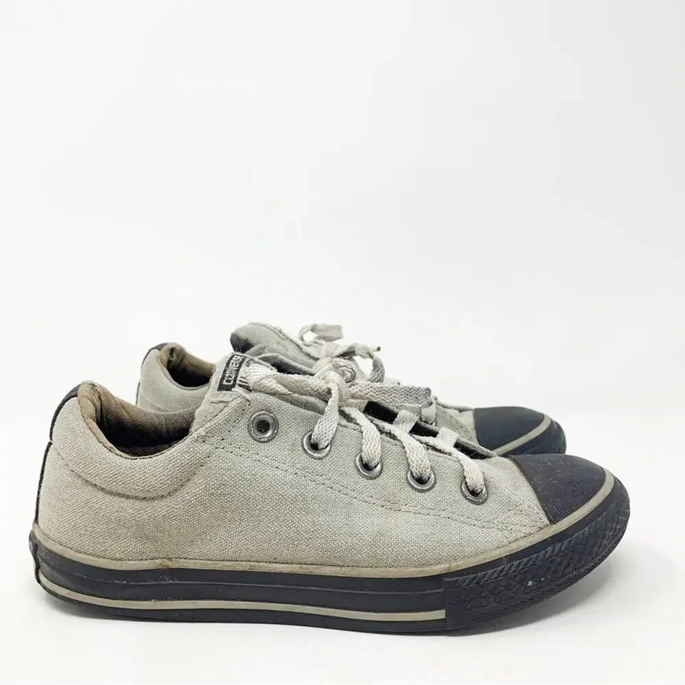 Converse All Star Gray Low Top Sneakers Youth Size 3
